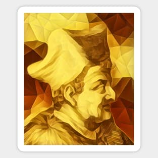 Lorenzo Valla Golden Portrait | Lorenzo Valla Artwork 9 Magnet